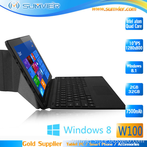 10.1 Inch IPS 1280X800 Intel Quad Core Windows8.1 Tablet PC (W100)